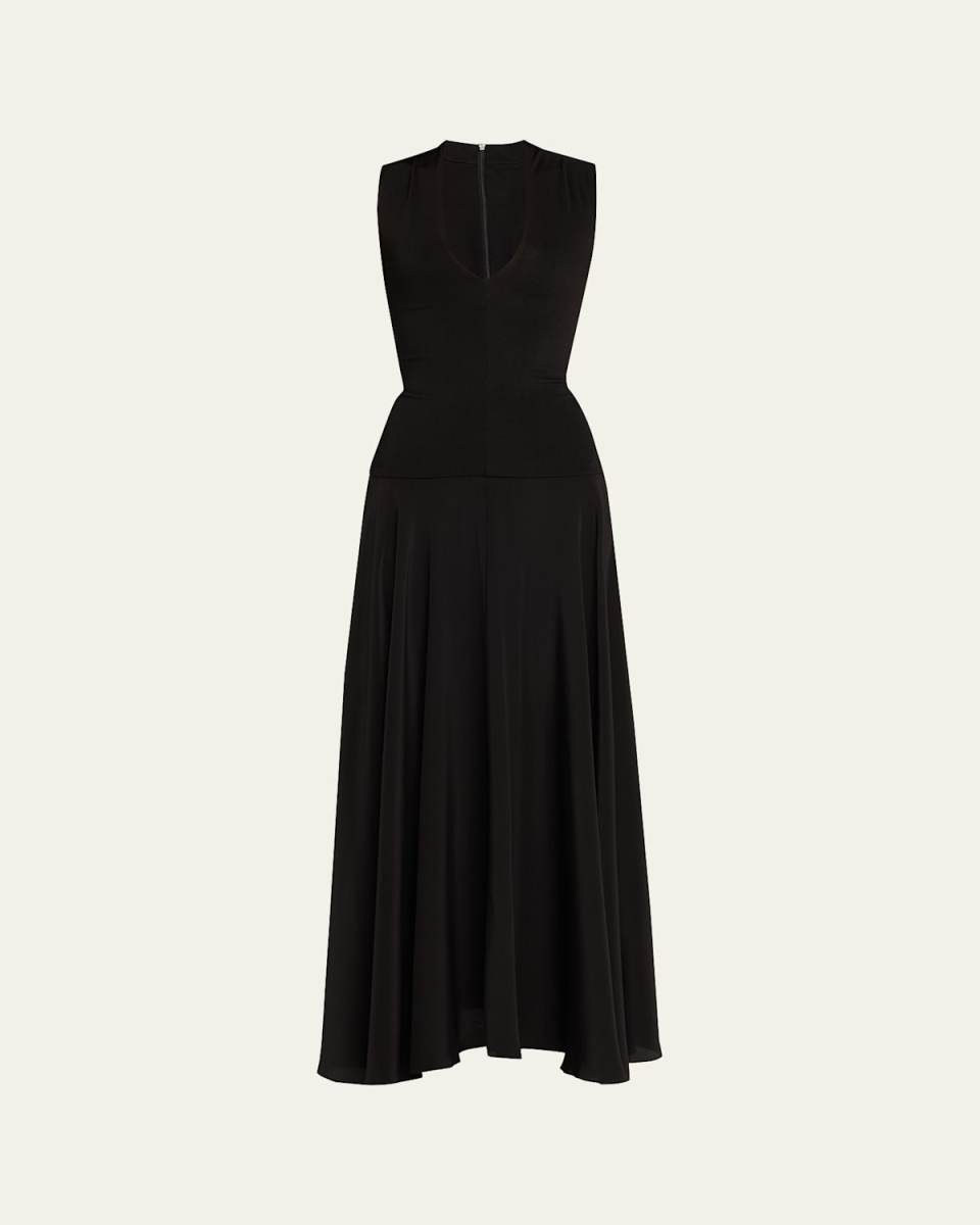 Illi V Drop-Waist Maxi Dress